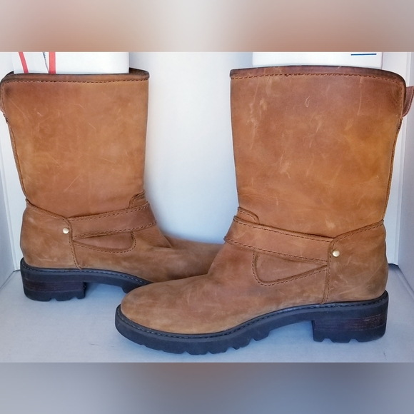 MICHAEL KORS Lug Sole Moto Engineer Boots Boho Western Festival Riding Sz 6.5M - Picture 5 of 11